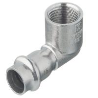 Угольник 90° с вн.р. нерж сталь 18х3/4