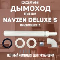 Дымоход для котла NAVIEN DELUXE S любой мощности, комплект антилед (Китай) (DYMdeluxes)