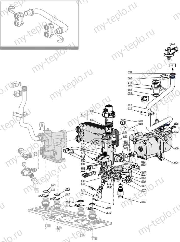 Запчасти Ariston CARES X 24 FF купить в Златоусте